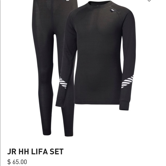 helly hansen base layer set mens